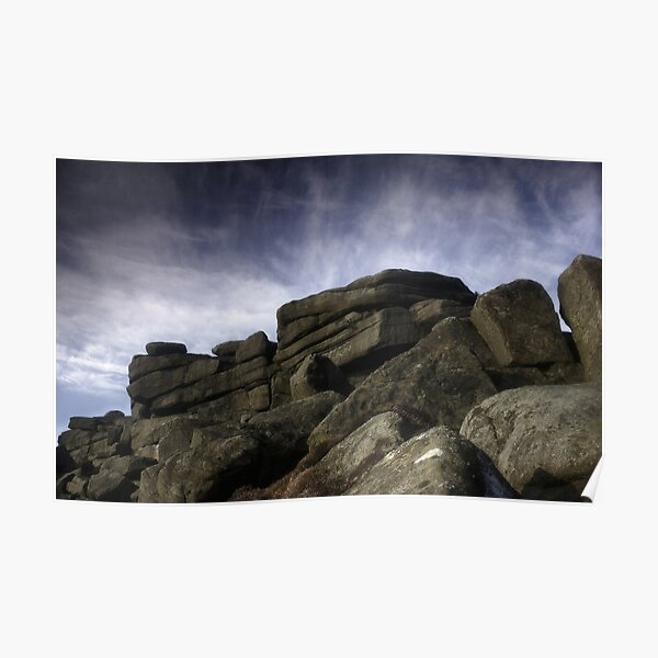Stanage Edge Rocks Poster