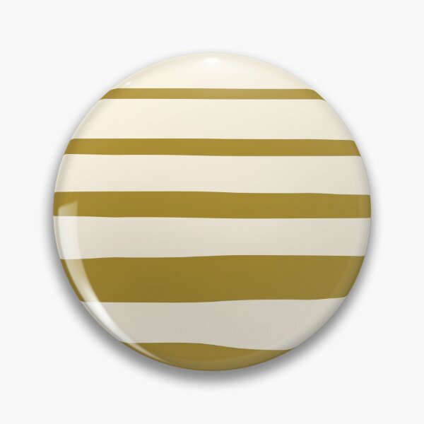 Item preview, Horizontal irregular stripes golden green on beige designed and sold by BrankaPD.