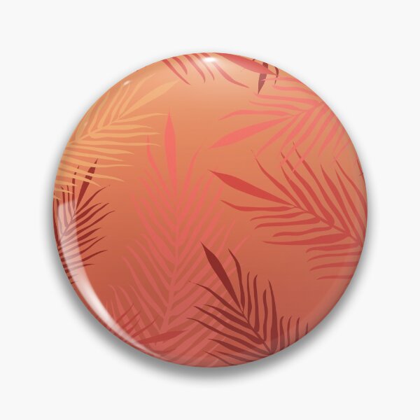 Item preview, Living coral palm leaves designed and sold by BrankaPD.