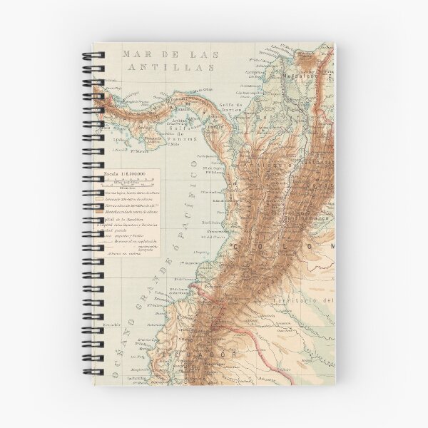Item preview, Vintage Colombia Map (1875) designed and sold by BravuraMedia.