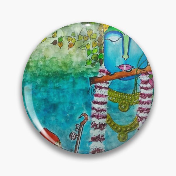Item preview, Lord Krishna with devotee Meera bai designed and sold by Sonia dutta_art.