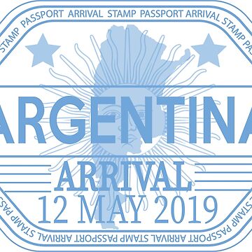 Argentina Passport Arrival Stamp Journal