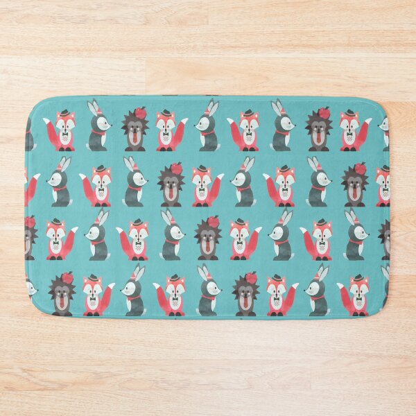 Item preview, DARK BUNKER WALLPAPER - Fox Rabbit Hedgehog designed and sold by MarcoPolok.