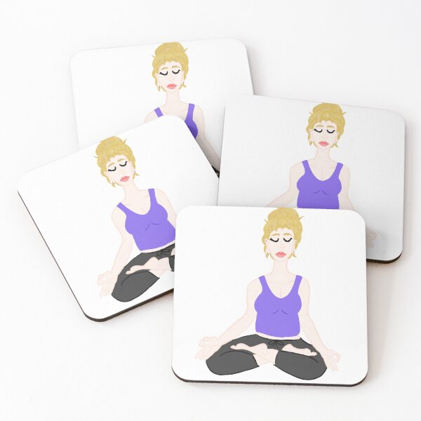 Item preview, Lotus position  blonde female designed and sold by jessieartsdaily.