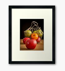 Apple Basket Still Life Framed Print
