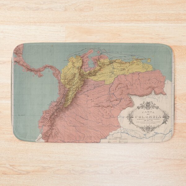 Item preview, Vintage Map of Colombia (1890) designed and sold by BravuraMedia.