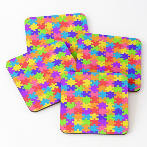 Item preview, Jigsaw pattern multicolour design designed and sold by luvvvvvit.