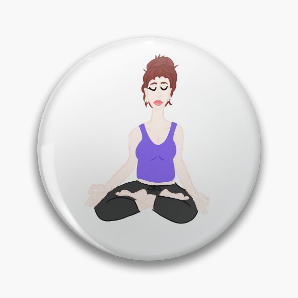 Item preview, Lotus position red headed female designed and sold by jessieartsdaily.