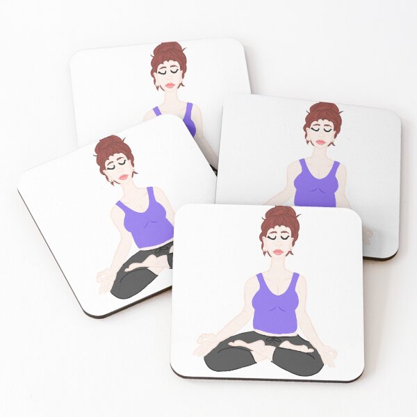 Item preview, Lotus position red headed female designed and sold by jessieartsdaily.