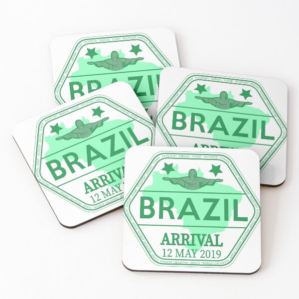 Item preview, Brazil Passport Arrival Stamp designed and sold by avionbubble.