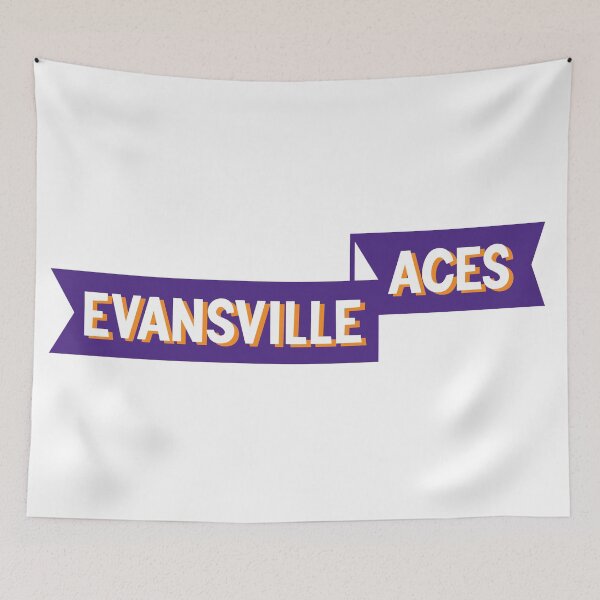 Aperçu de l'œuvre Bannière Aces de l'Université d'Evansville créée et vendue par sydney-leigh.