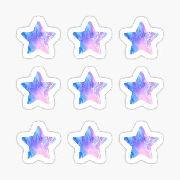 golden/purple star pack Sticker for Sale by hopecreations