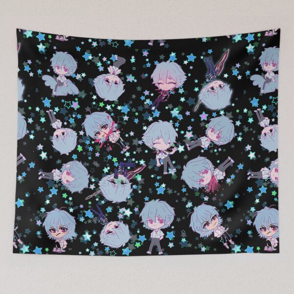 Item preview, NGE! Kaworu Nagisa Blanket! 2.0 black designed and sold by angsty-angst.
