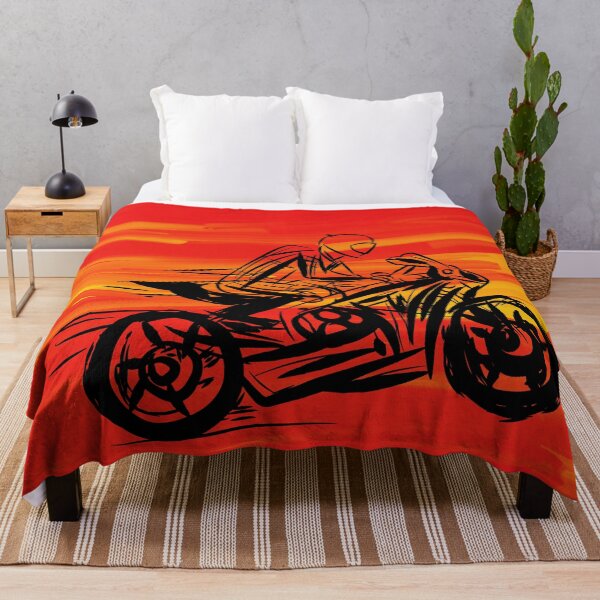 Item preview, sunset and motorbike rider painting | motorbike rider painting| motorbike rider abstract art  designed and sold by KARTICK DUTTA.
