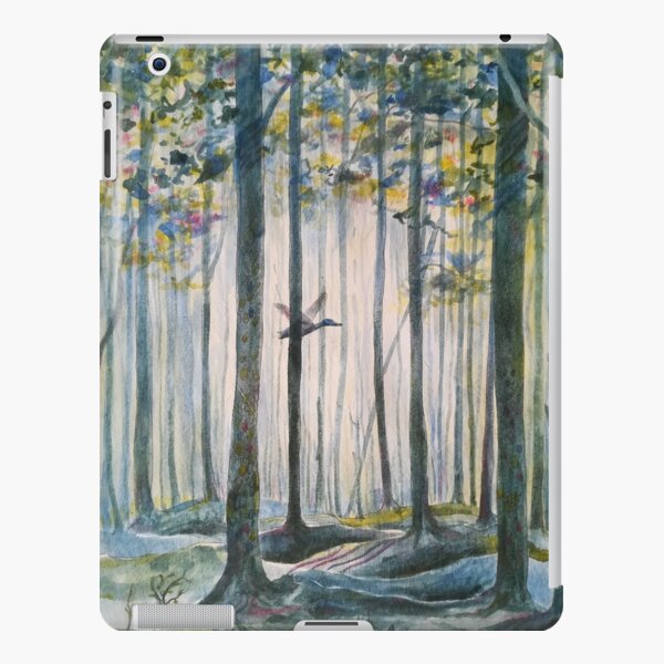 Eine Ente fliegt durch den Wald iPad – Leichte Hülle