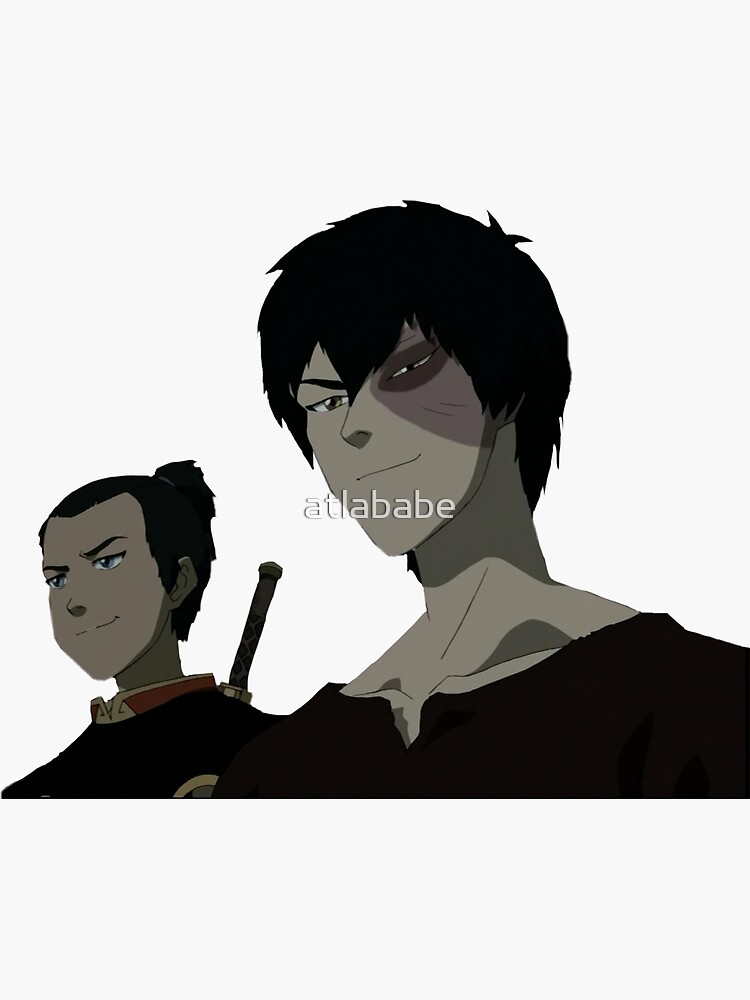 Zukka Zuko And Sokka Smiling Sticker For Sale By Atlababe Redbubble