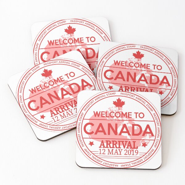 Item preview, Canada Passport Arrival Stamp designed and sold by avionbubble.