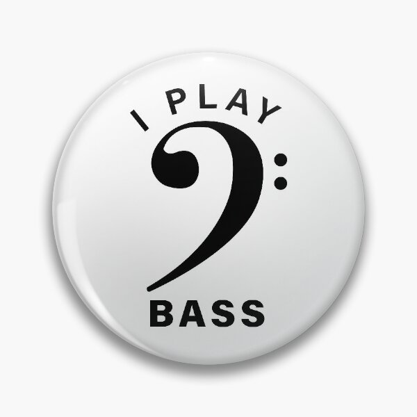 Item preview, I Play Bass - Bass Clef for Musicians designed and sold by JeanSzB.