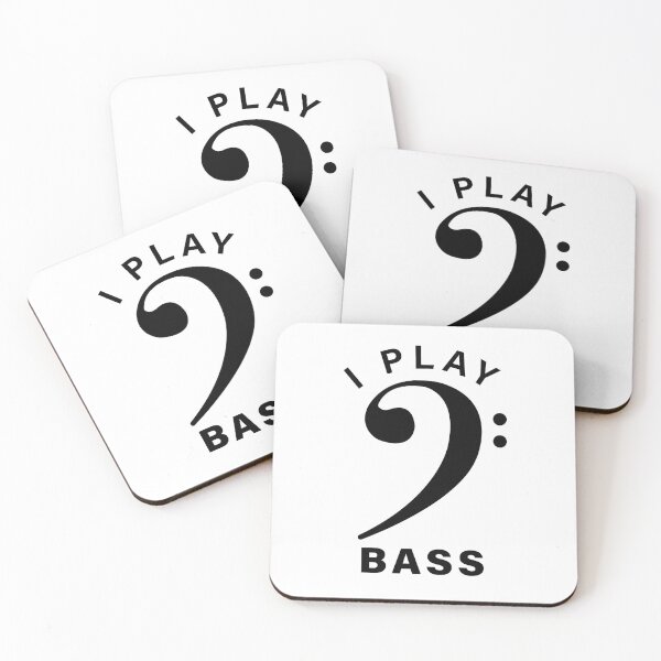 Item preview, I Play Bass - Bass Clef for Musicians designed and sold by JeanSzB.