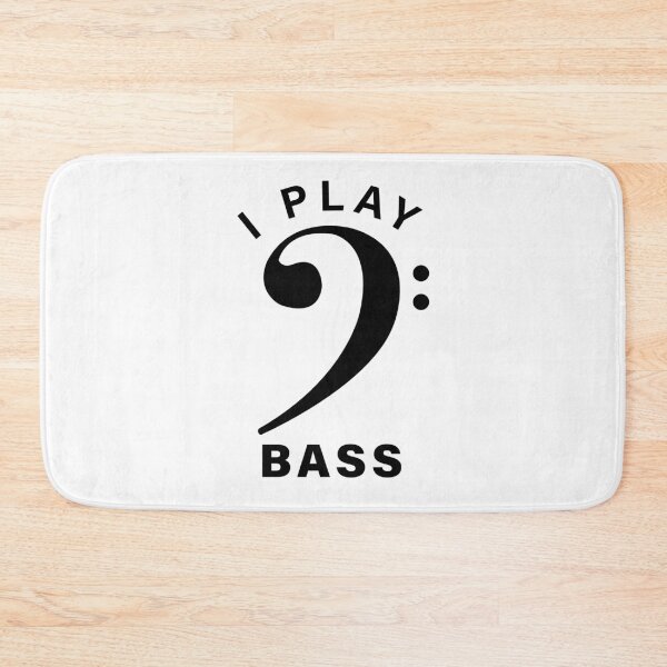 Item preview, I Play Bass - Bass Clef for Musicians designed and sold by JeanSzB.