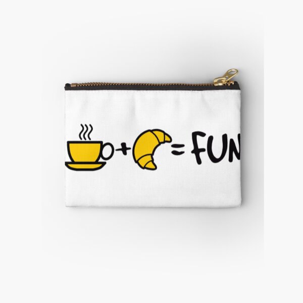 Item preview, Coffee + Croissant = Fun designed and sold by EqualsFun.