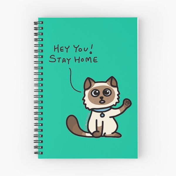 Item preview, Meezer - Birman Cat - Siamese Cat - Himalayan Cat - Stay Home (Green) designed and sold by mydoodlesateme.
