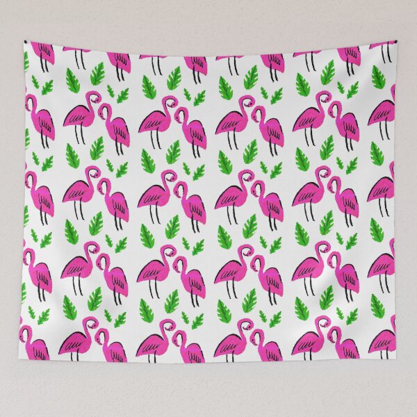 Item preview, Pink Flamingo Seamless Pattern designed and sold by Rustic Valley Studio.