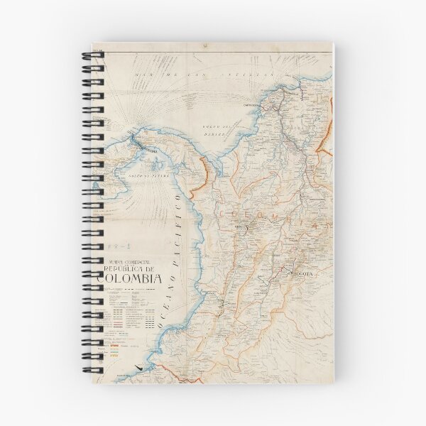 Item preview, Vintage Map of Colombia (1919) designed and sold by BravuraMedia.