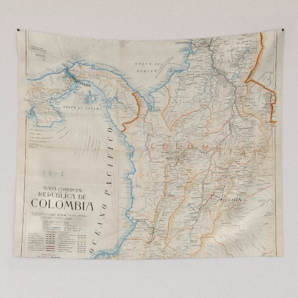 Item preview, Vintage Map of Colombia (1919) designed and sold by BravuraMedia.