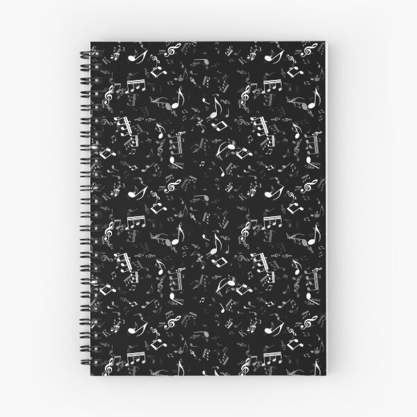 Item preview, Black and White Music Notes Pattern designed and sold by RootSquare.