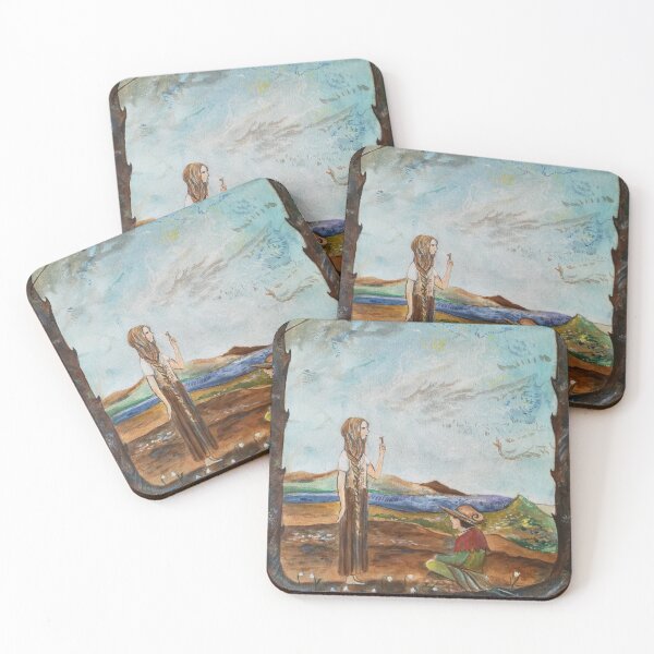Item preview, A girl gives a boy a key designed and sold by Lillian Berthel.