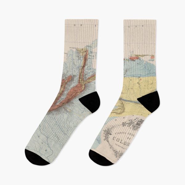 Item preview, Vintage Colombia Geology Map (1890) designed and sold by BravuraMedia.