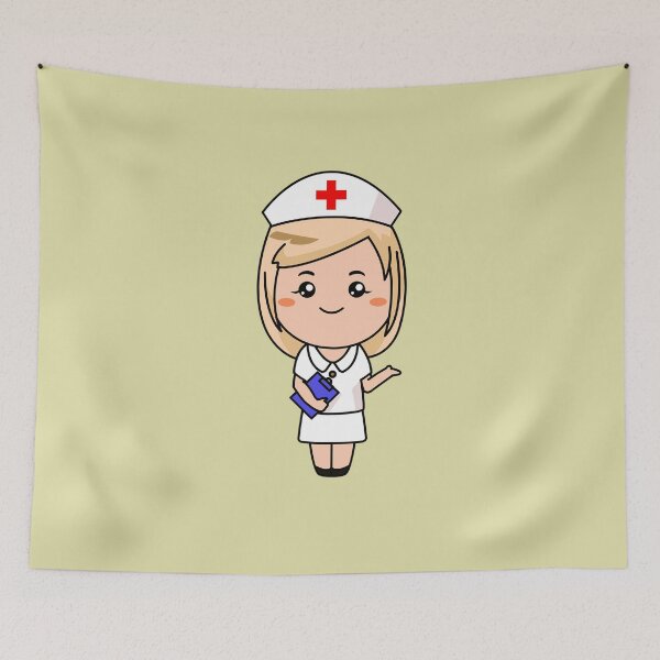 Item preview, Cartoon Nurse v2 designed and sold by popsANDmeme.