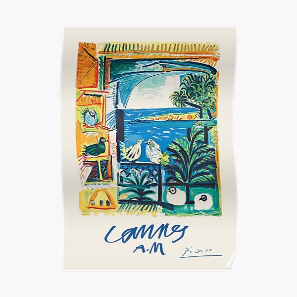 Cote d'Azur - Vintage French travel poster by Pablo Picasso, 1962 Poster