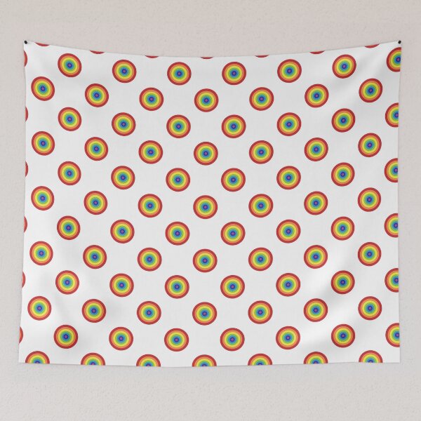 Item preview, Rainbow Colorful Circle Pattern designed and sold by JustCreativity.