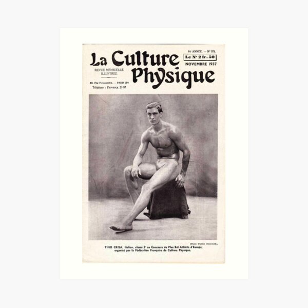 La Culture Physique November 1937 Italian Athlete Tino Crisa Art Print