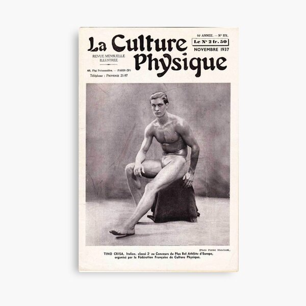 La Culture Physique November 1937 Italian Athlete Tino Crisa Canvas Print