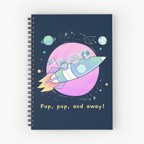 Item preview, Pup, pup, and away! Print designed and sold by GoldenStef.