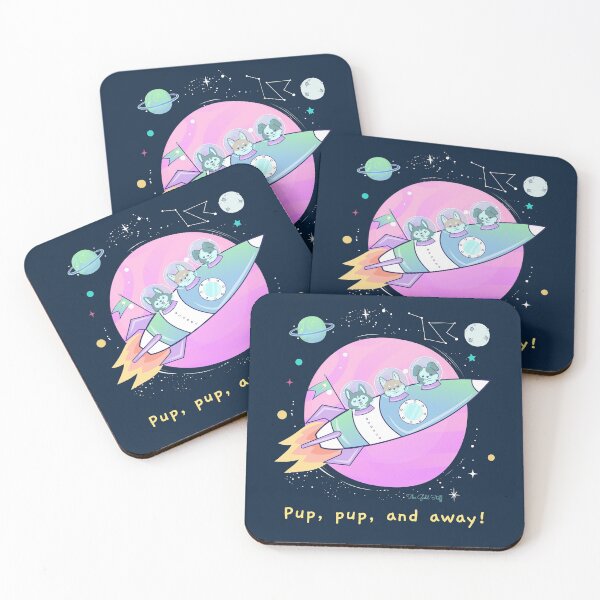 Item preview, Pup, pup, and away! Print designed and sold by GoldenStef.