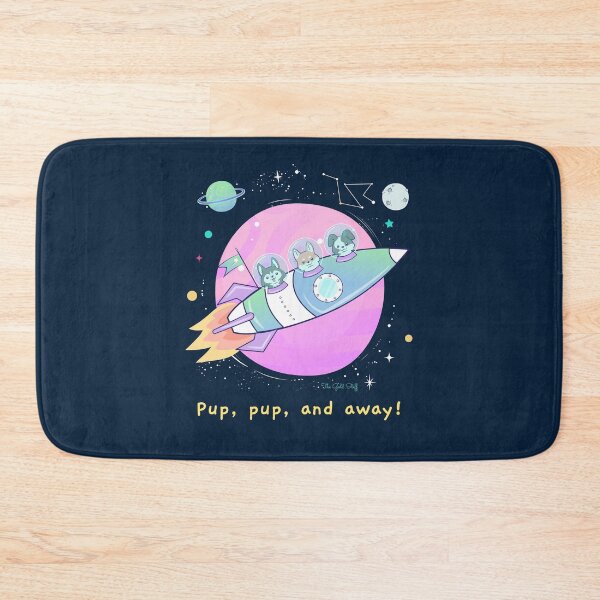 Item preview, Pup, pup, and away! Print designed and sold by GoldenStef.