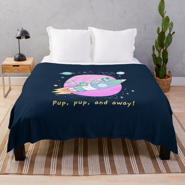 Item preview, Pup, pup, and away! Print designed and sold by GoldenStef.
