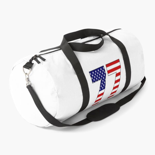 Item preview, Number 77 with USA flag on the background designed and sold by AllShirts21.