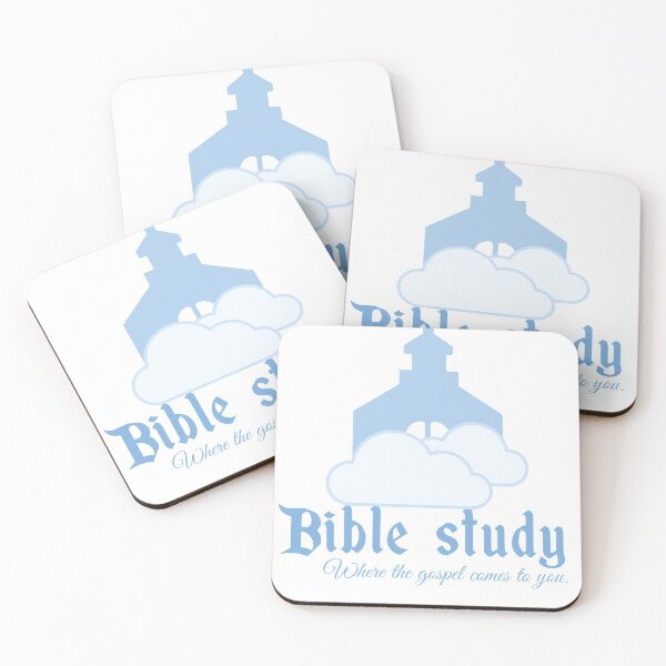 Item preview, Bible Study Church - White and Blue Christian Design designed and sold by palmsandprints2.