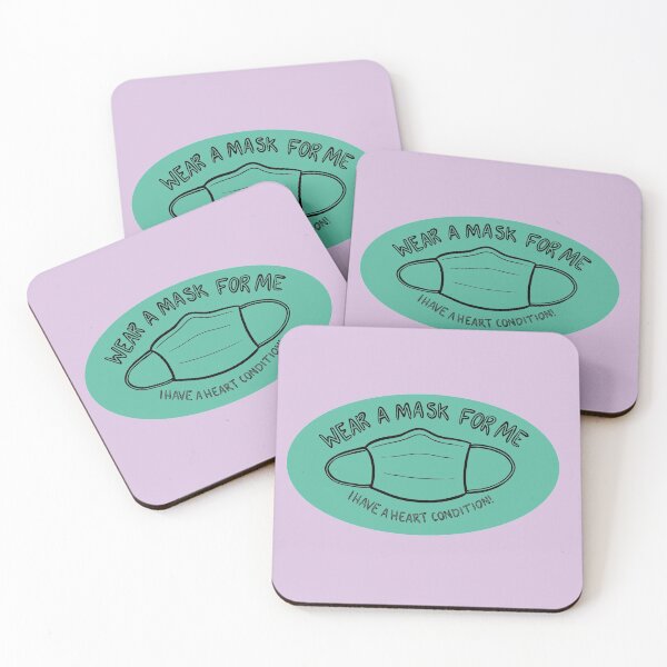 Item preview, Wear a Mask for Me I have a Heart Condition! designed and sold by Mackenzie Todd.