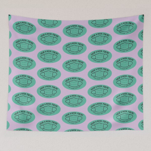 Item preview, Wear a Mask for Me I have a Heart Condition! designed and sold by Mackenzie Todd.