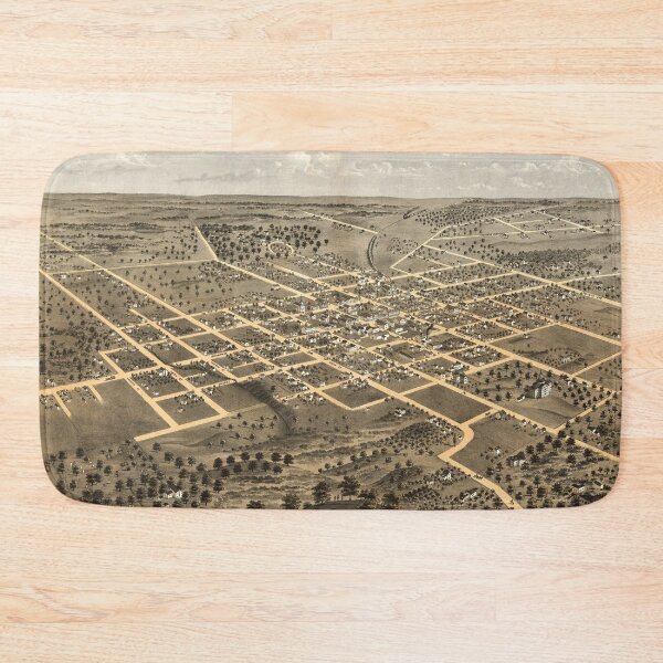 Item preview, Vintage Pictorial Map of Columbia MO (1869) designed and sold by BravuraMedia.
