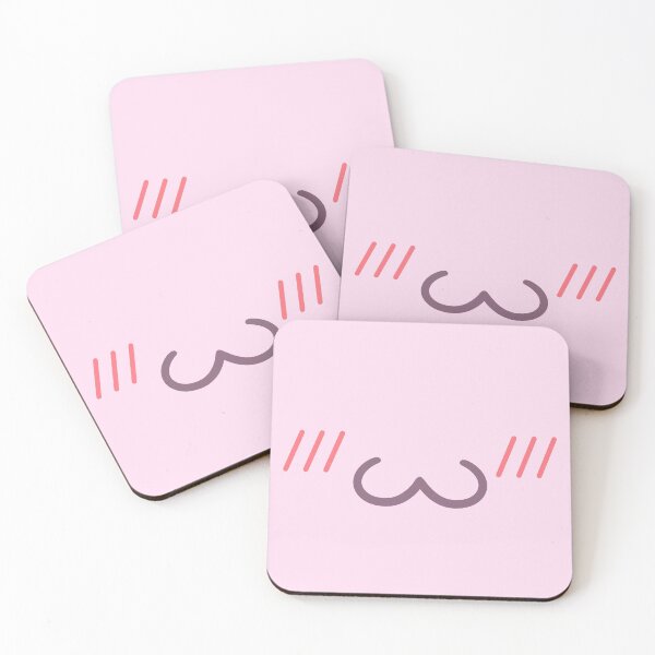 Item preview, Cute Kawaii Pastel Anime Face Blushing designed and sold by waytoocozy.