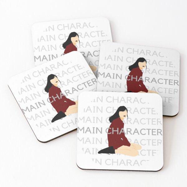 Main Character Girl Coasters (Set of 4)