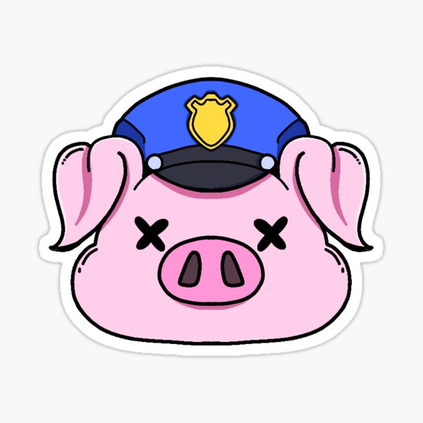 Officer Piggy  Sticker