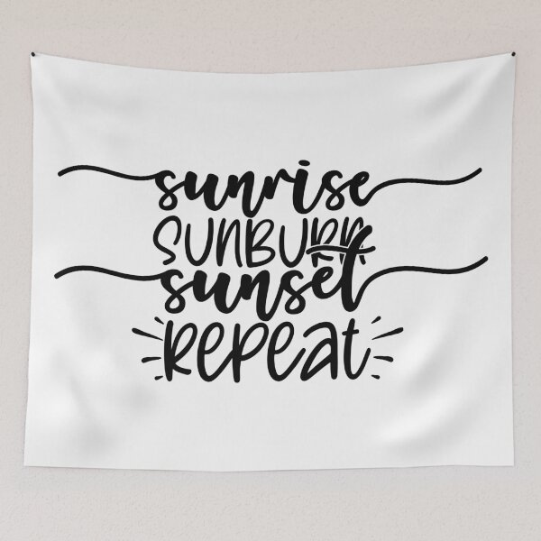 Item preview, Sunrise sunburn sunset repeat designed and sold by purpleblobart.